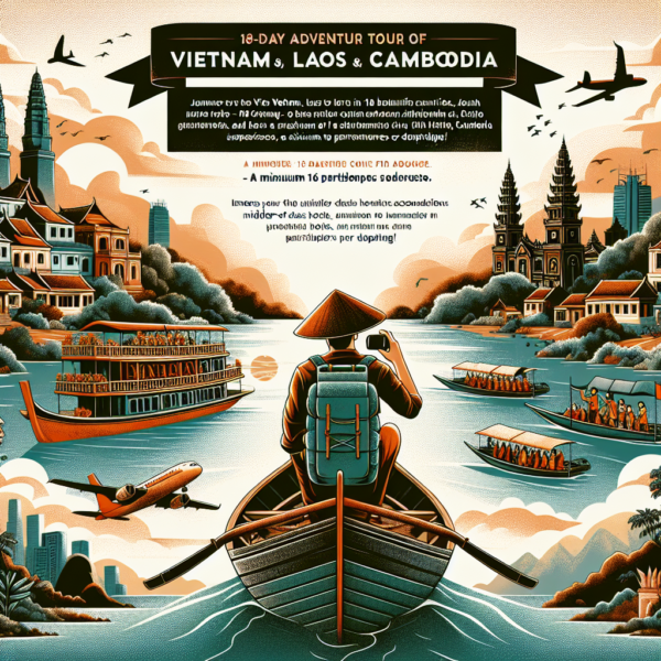 18 Tage Erlebnisreisen Vietnam, Laos und Kambodscha - Erlebnisreise von Hanoi bis Ho-Chi-Minh-Stadt