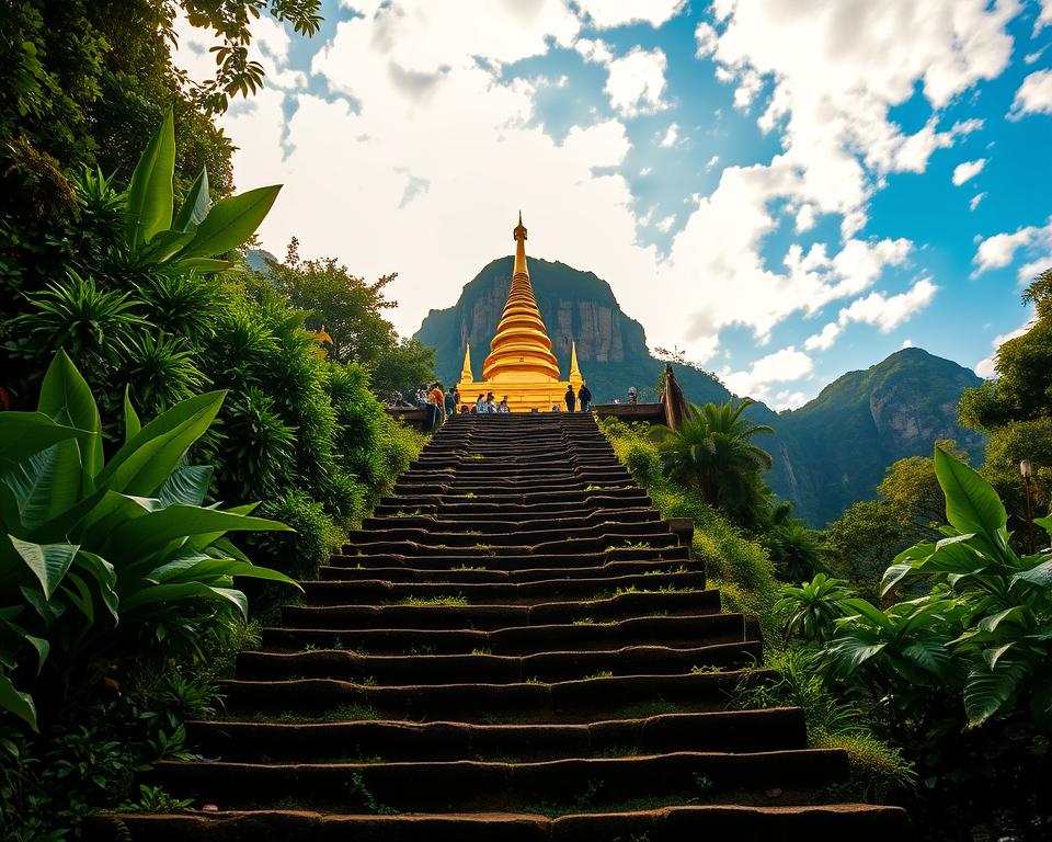 Aufstieg Tiger Cave Tempel Stufen Aufstieg Tiger Cave Tempel Stufen