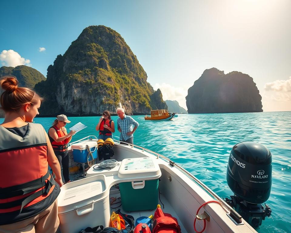 Ausrüstung Bootsausflug Ausrüstung Bootsausflug