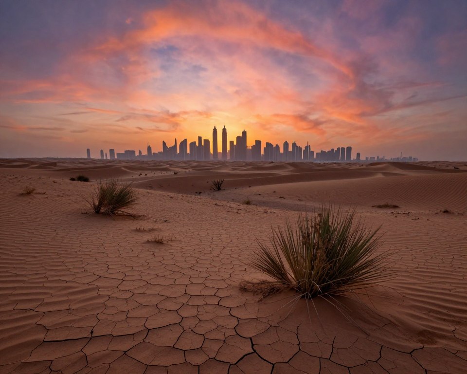 Klimawandel Dubai Wüstenlandschaft
