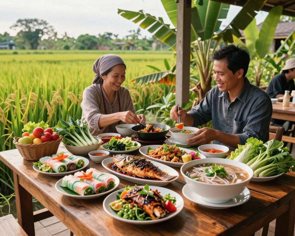 Lokale Küche Vietnam Mekong Delta