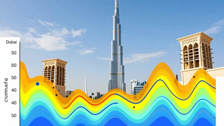 Klimadiagramm Dubai: Klima & Wetter im Überblick